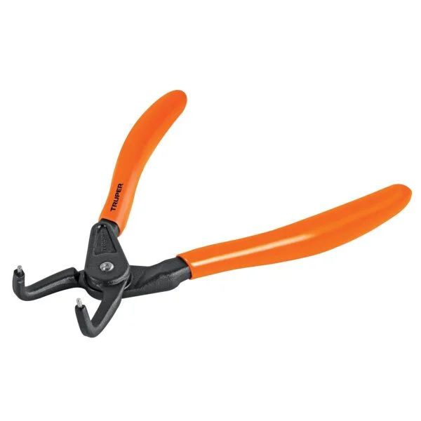 Pinza punta a 90° 6-3/4' para cerrar anillos, mango de PVC, PA-367