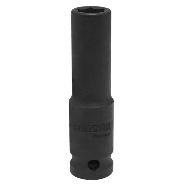 Dado de impacto largo cuadro de 1/2", 6 puntas, métrico, 14 mm Surtek, S7814HLM