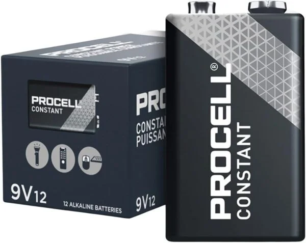 Duracell Procell Baterías alcalinas, 9 V, 12/Caja.