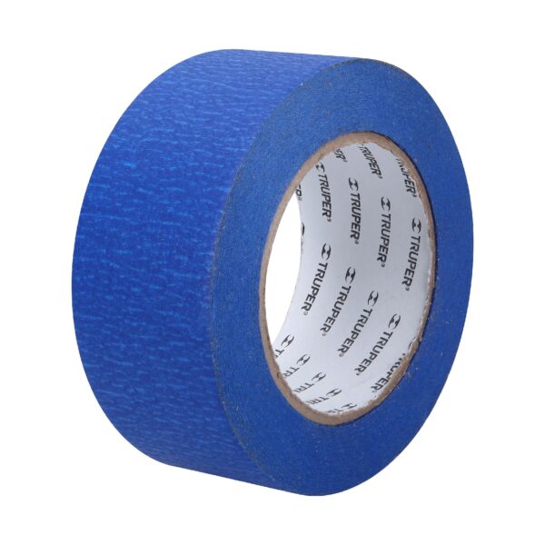 Cinta masking tape azul de 2' x 50 m, Truper, MSK-2A.