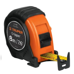 Flexómetro con carcasa anti-impacto 8 m x 1", FH-8M.