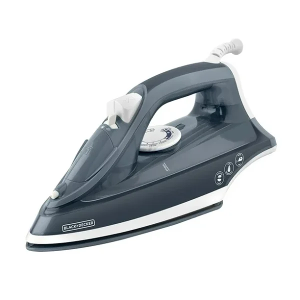 Plancha de vapor Black And Decker antiadherente.