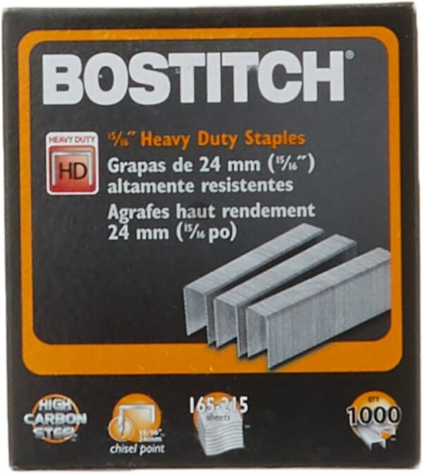 BOSTITCH Grapas de Uso Pesado 15/16 Pulgadas 1000 Grapas SB3515/16HC-1M.