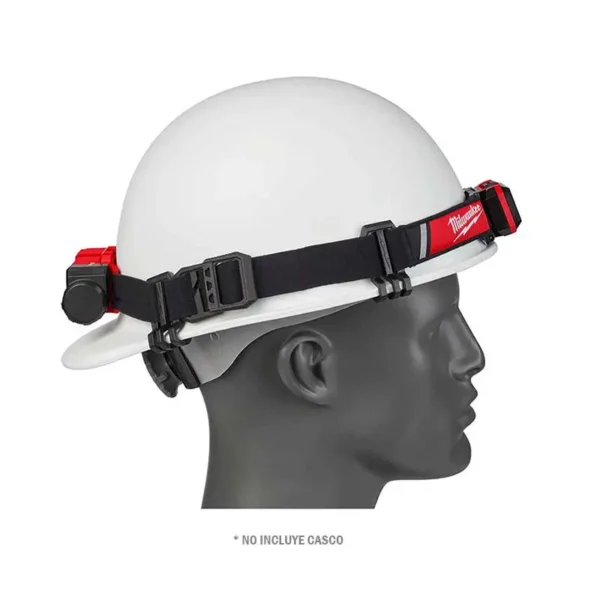 Linterna frontal para casco duro LED REDLITHIUM USB recargable de 600lm. Marca Milwaukee, Modelo 2115-21. - Image 2
