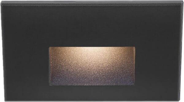 WAC Lighting WL-LED100-C-BK LED 3.9W 120V Step and Wall Light with Black Finish and Clear lens by WAC Lighting