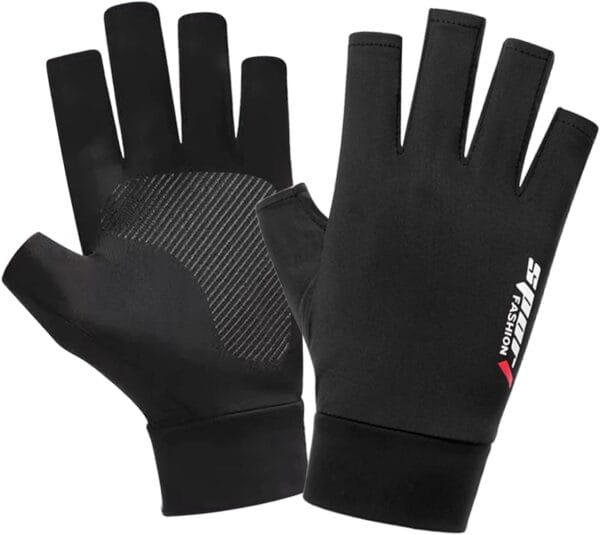 Guantes de Protección Solar UV, Guantes de Ciclismo Deportivo, Guantes Deportivos de Tela Seda de Hielo, Antideslizante, Respira