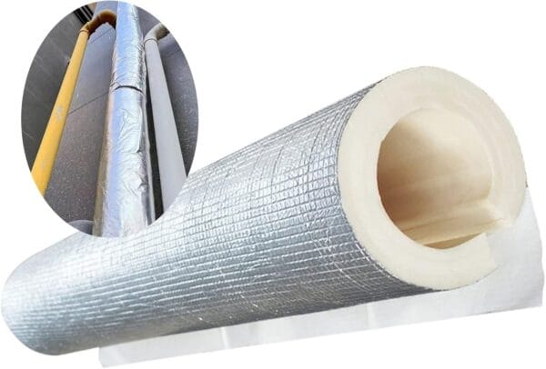 Fundas de aislamiento térmico para tuberías exteriores, de espuma de caucho 60mm ID/2.36in.