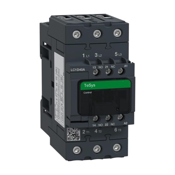 Contactor TeSys D - 3P(3 NO) - AC-3 - = 440 V 40 A - 230 V AC 50/60 Hz bobina. Modelo LC1D40AP7.