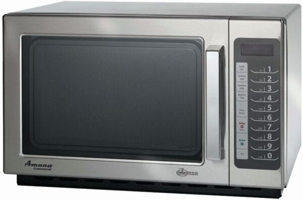 Microondas industrial de acero inoxidable,120V, 60Hz, Capacidad 1.2 Cu Ft. Marca Menumaster, Modelo MCS10TS.
