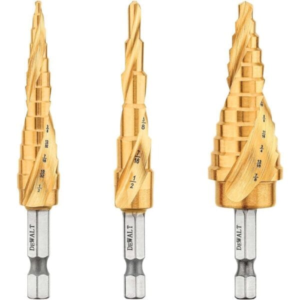 Juego de 3 piezas de brocas escalonadas. Marca Dewalt, Modelo DWA1790IR. - Image 2