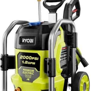 Hidrolimpiadora eléctrica con cable de agua fría de 1,2 GPM y 2000 PSI