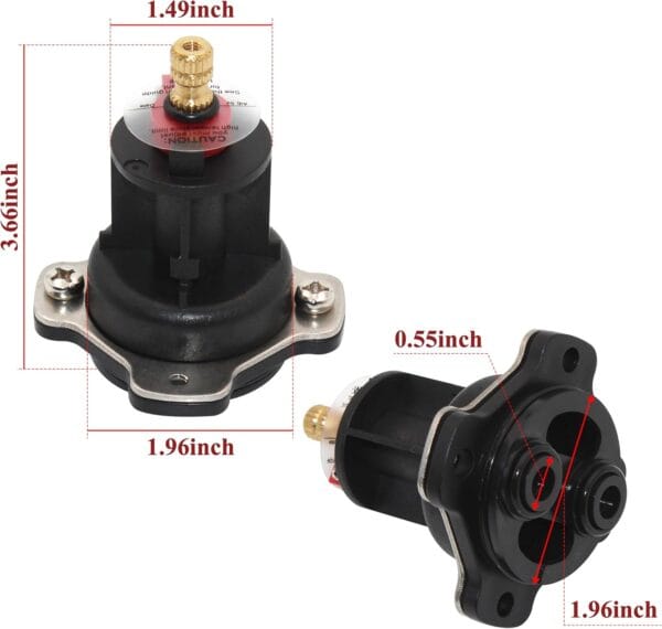 Reemplazo del conjunto de tapa de equilibrio del mezclador para Kohler GP77759, compatible con válvulas de ducha Rite-Temp y válvula de ducha de equilibrio de presión de 1/2 pulgada - Image 3
