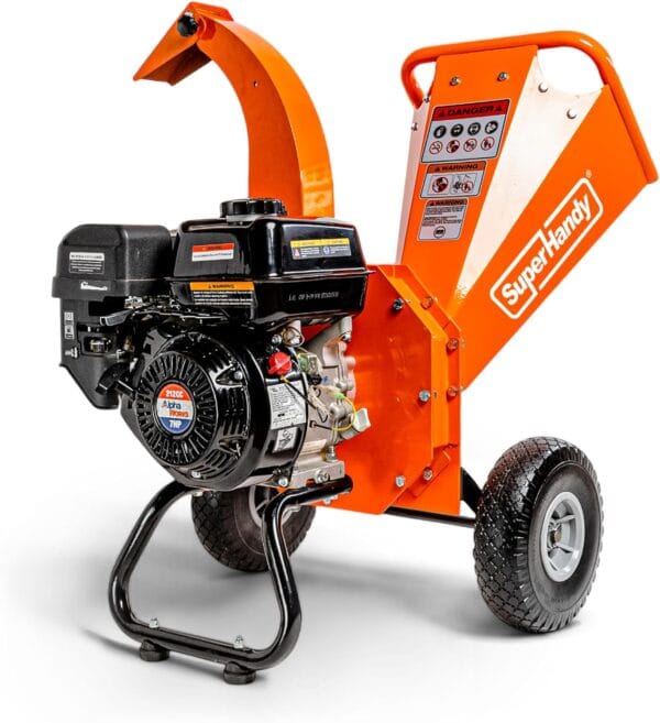 SuperHandy Mini trituradora de madera trituradora trituradora resistente 7HP diseño compacto capacidad máxima de 3 pulgadas
