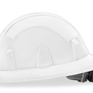 Casco ala ancha, ajuste matraca, color blanco. Marca MSA, Modelo M2303541F.