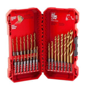 Juego de 23 brocas de titanio shockwave. Marca Milwaukee, Modelo 48-89-4631.