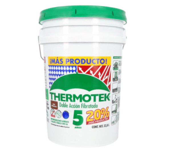 IMPERMEABILIZANTE THERMOTEK DOBLE ACCIÓN TERRACOTA 5 AÑOS 22.8 L
