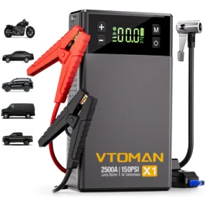 Arrancador De Batería Vtoman X1 Portátil Compresor Inflador