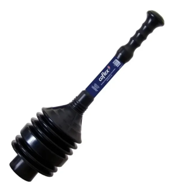 Bomba destapacaños acordeón, negro, 51.8 X 15 cm.