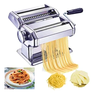 Maquina Laminadora para hacer Pasta con 6 Ajustes 05-3 mm y 2 Grosores, Incluye Secador, Maquina de Pasta