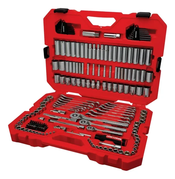 CRAFTSMAN - Juego de herramientas mecánicas de 1/4 y 3/8 pulgadas, 189 piezas (CMMT12134)