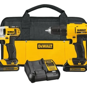 Taladro Atornillador con Llave de Impacto Inalámbrico Cargador y Bateria de Ion-Litio 20V MAX* 1.3Ah DCK240C2