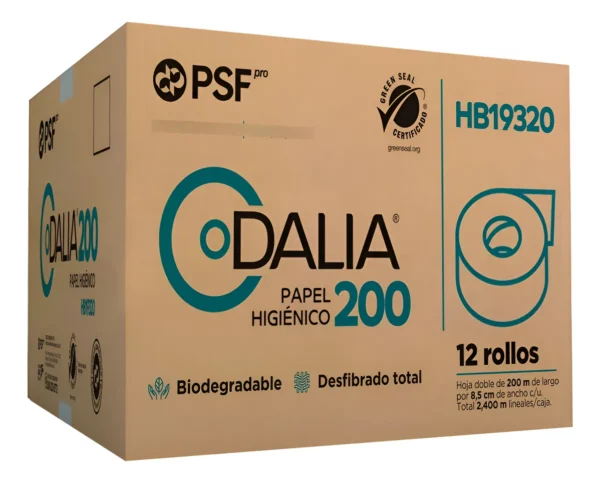 Caja Papel Higiénico Dalia 200 Mts C/12 Hb19320 2 Cajas.