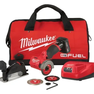 Kit combinado de taladro percutor y atornillador de impacto sin escobillas M18 FUEL 18V de iones. Marca Milwaukee.