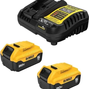 Dewalt 20v Max Xr 5.0 Ah Batería 2 Unidades Con Cargador Starter Kit