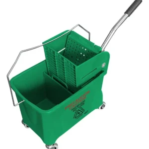 Cubeta con exprimidor de 20 lts, color verde.v