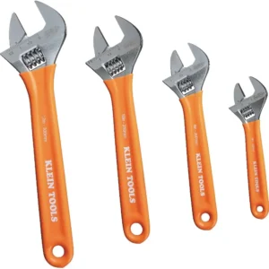 Klein Tools D5074 Juego de 4 llaves ajustables, capacidad adicional, 6 pulgadas, 8 pulgadas, 10 pulgadas, 12 pulgadas