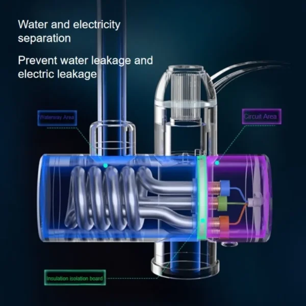 Grifo De Agua Caliente Eléctrico Calentadores De Agua 3000w - Image 2