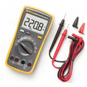 Multímetro digital portátil (4000 cuentas) Marca Fluke, Modelo F15B+.