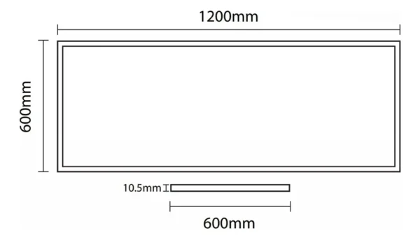 2 Pzs Panel Led 60x120 100-277v 6500k Ml-pabl-60x120 - Image 2