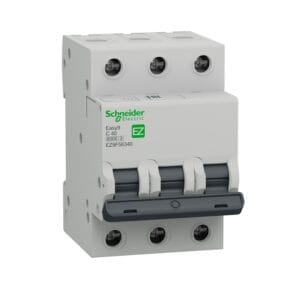 Interruptor termomagnético, Easy9, 3P, 40A, 10kA curva C. Marca Schneider Electric.