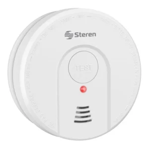 Alarma detector de humo de 85dB, batería de 9V no incluidas. Marca Steren, Modelo ALA-HUM.