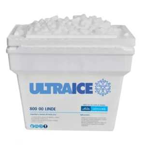 Barra de Hielo seco aprox 1kg, temperatura de -78.5 °C.