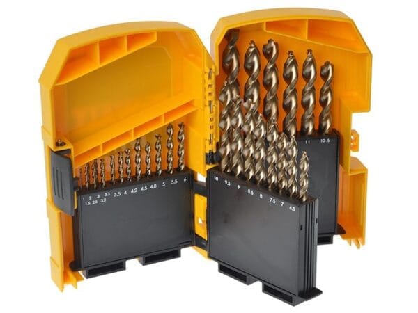 Case grande con 29 brocas para metal, extreme 2. Marca Dewalt, Modelo DT7926-XJ.