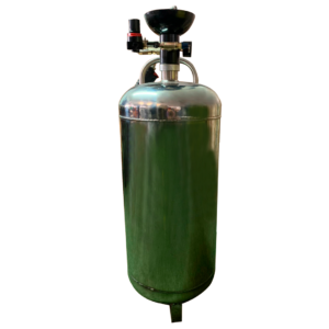 Tanque espumador de acero inoxidable de 50 litros. Modelo Spumatic-50.