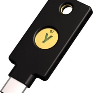 Llave de seguridad USB - Autenticador de dos factores - USB-C con NFC, FIDO U2F + FIDO2, PIV