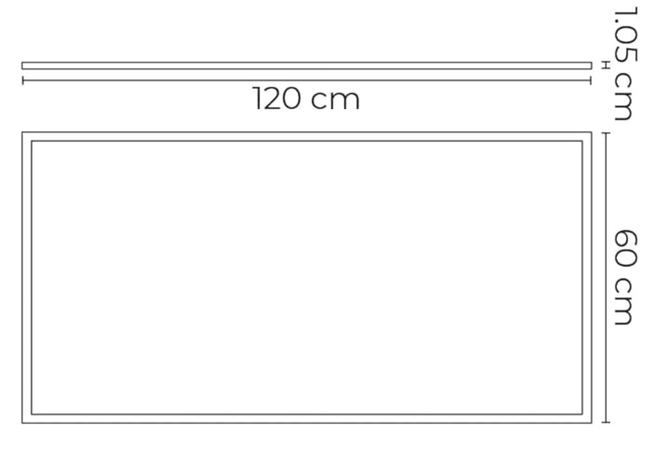 Illux Lámpara LED para Techo Empotrable TL-1064.B65, Interiores, Luz Fría, 60W, 4800 Lúmenes, Blanco, para Casa/Comercial - Image 2