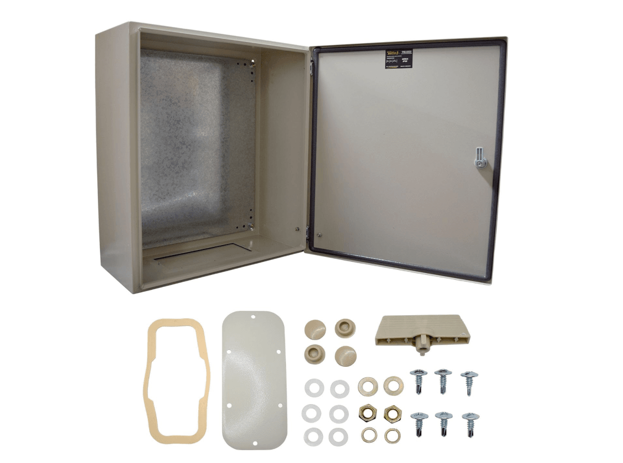Gabinete Metálico Nema Con Chapa Tekno Powers  30 cm L x 25 cm A x 20 cm P