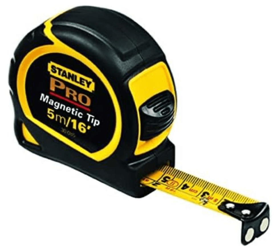 Flexómetro magnético pro de 5 metros. Marca Stanley, Modelo 30-085.