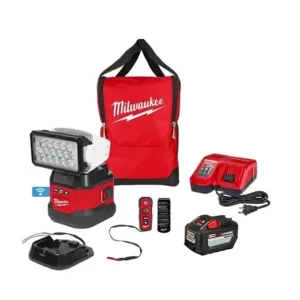 Kit de luz de búsqueda con control remoto para uso general Milwaukee 2123-21HD M18 con base portátil