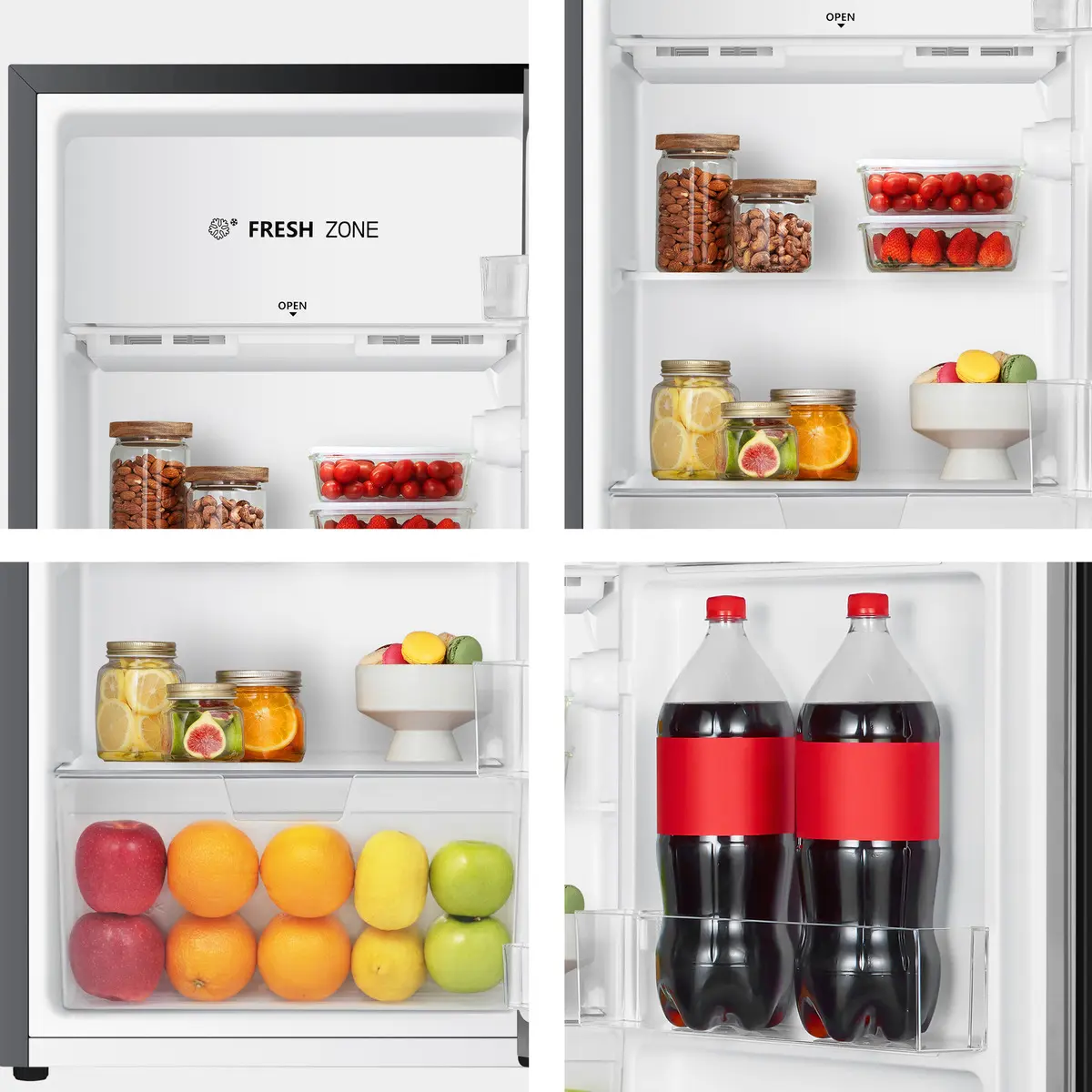 Frigobar RR43D6ABX1 Negro con Estantes de Vidrio y Puerta Reversible Hisense - Image 3